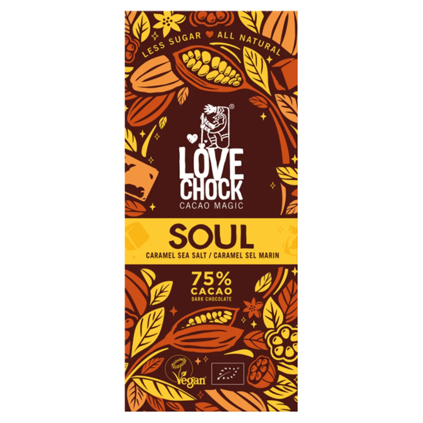 Soul Choklad Karamell & Havssalt 75% EKO 70g