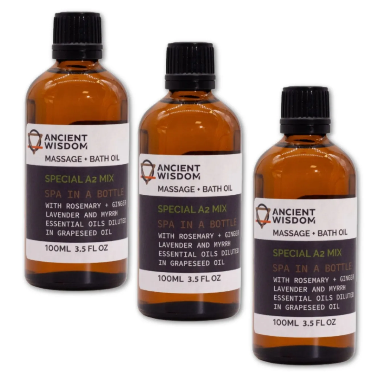 Special A2 Mix Massageolja 100ml x 3 flaskor