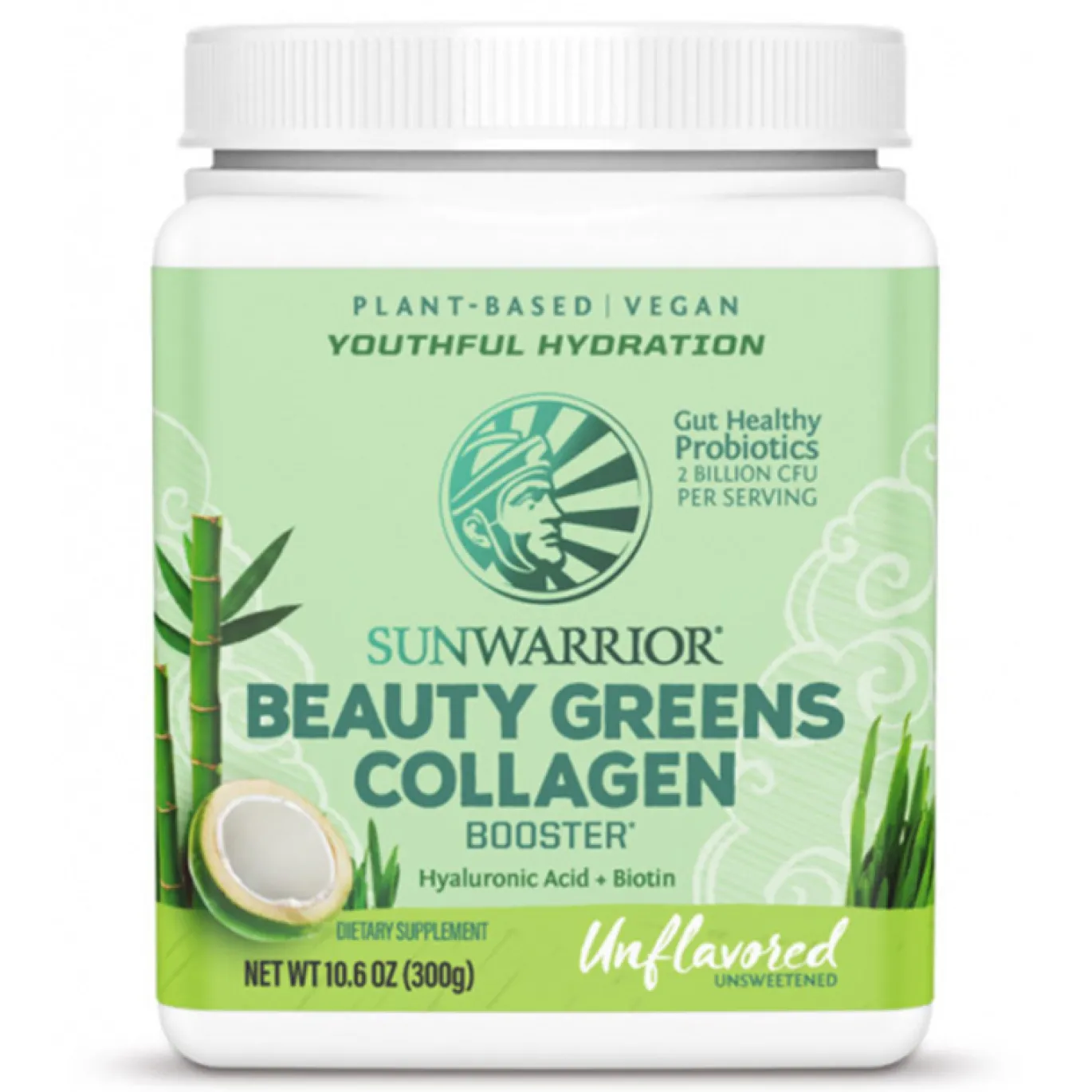 Sunwarrior Beauty Greens Collagen Booster Naturell 300g