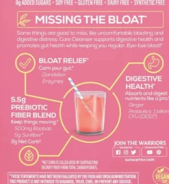 Sunwarrior Shape Core Cleanser Strawberry Cooler 270g