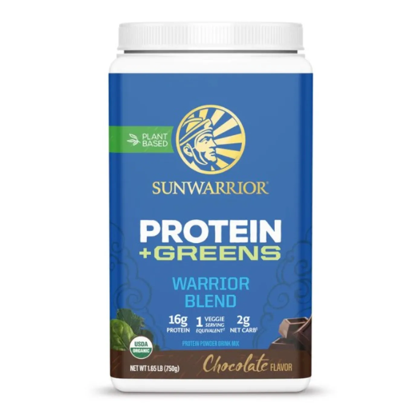 Sunwarrior Warrior Blend Protein+Greens Chocolate 750g