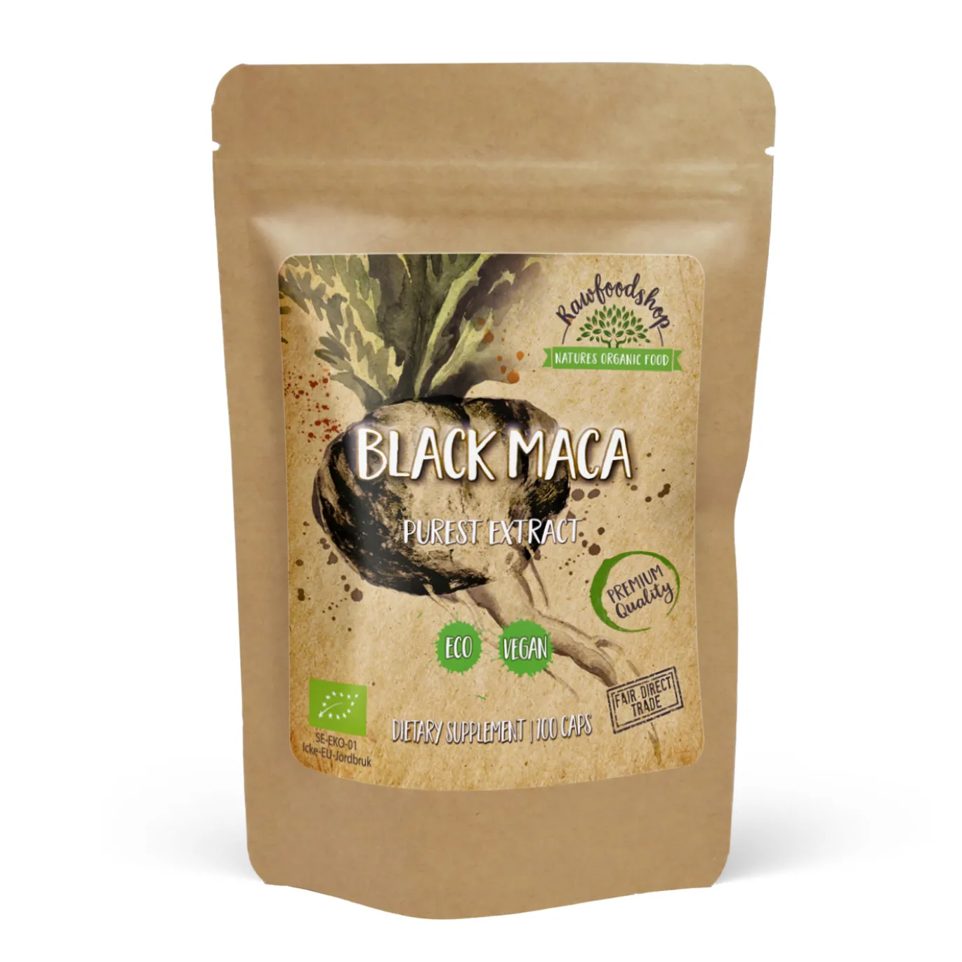Svart Maca EKO 500mg 100 Kapslar