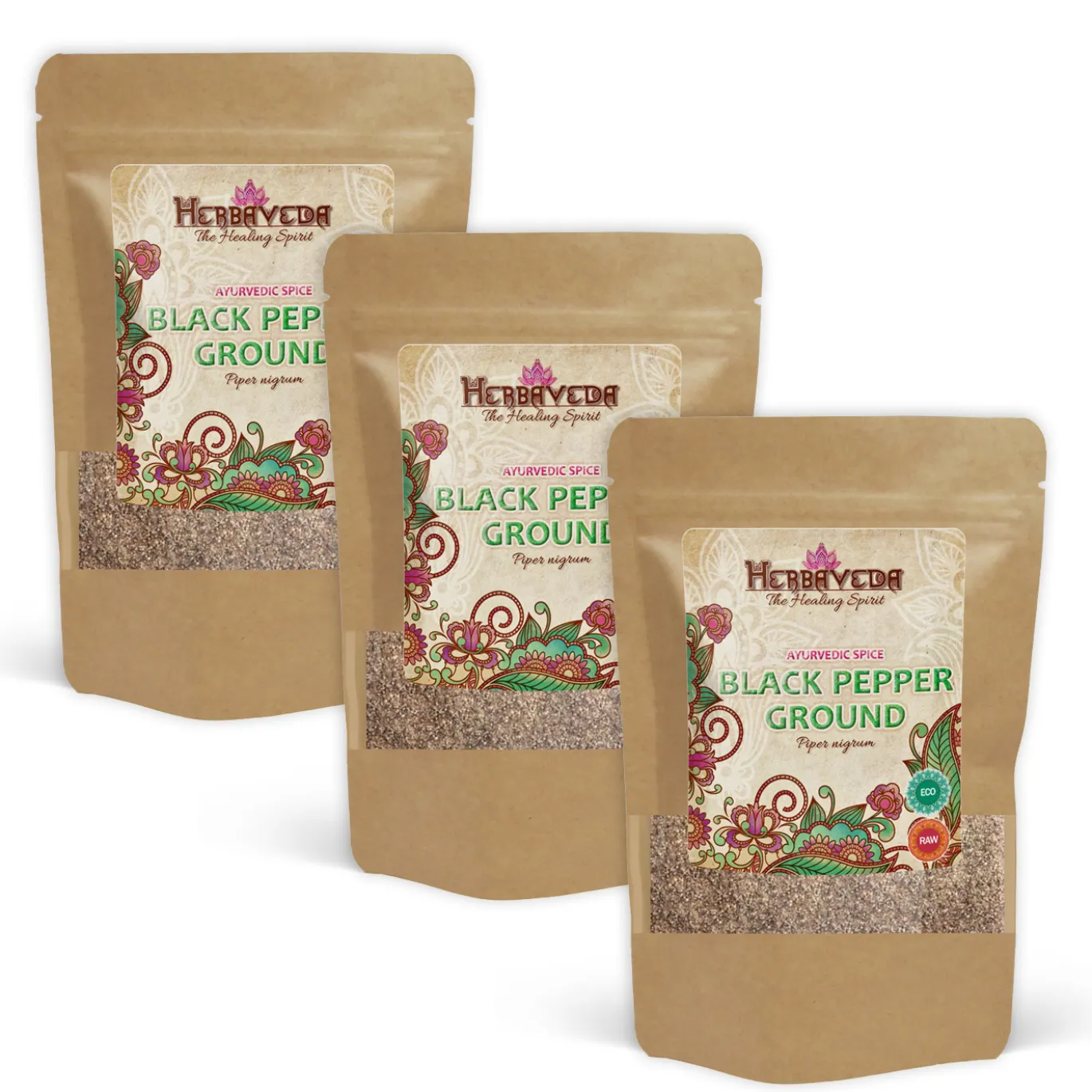 Svartpeppar Mald EKO 100g x 3 paket