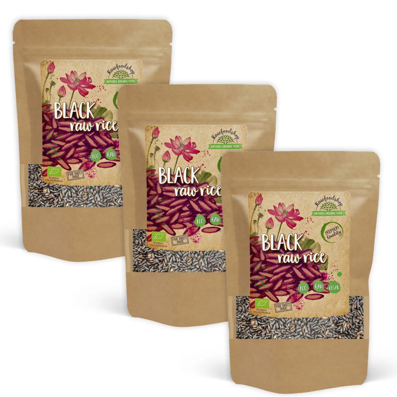 Svart Ris EKO 1kg x 3 paket