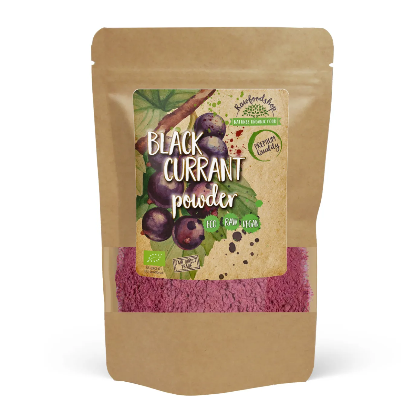 Svart Vinbär Pulver EKO 250g