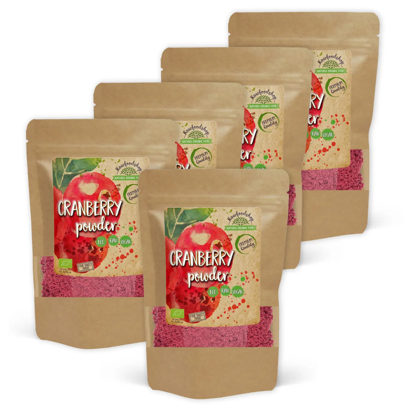 Tranbärs Pulver EKO 125g x 5 paket
