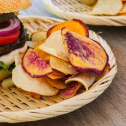 Veggiechips Kassava, Sötpotatis & Matbanan 115g