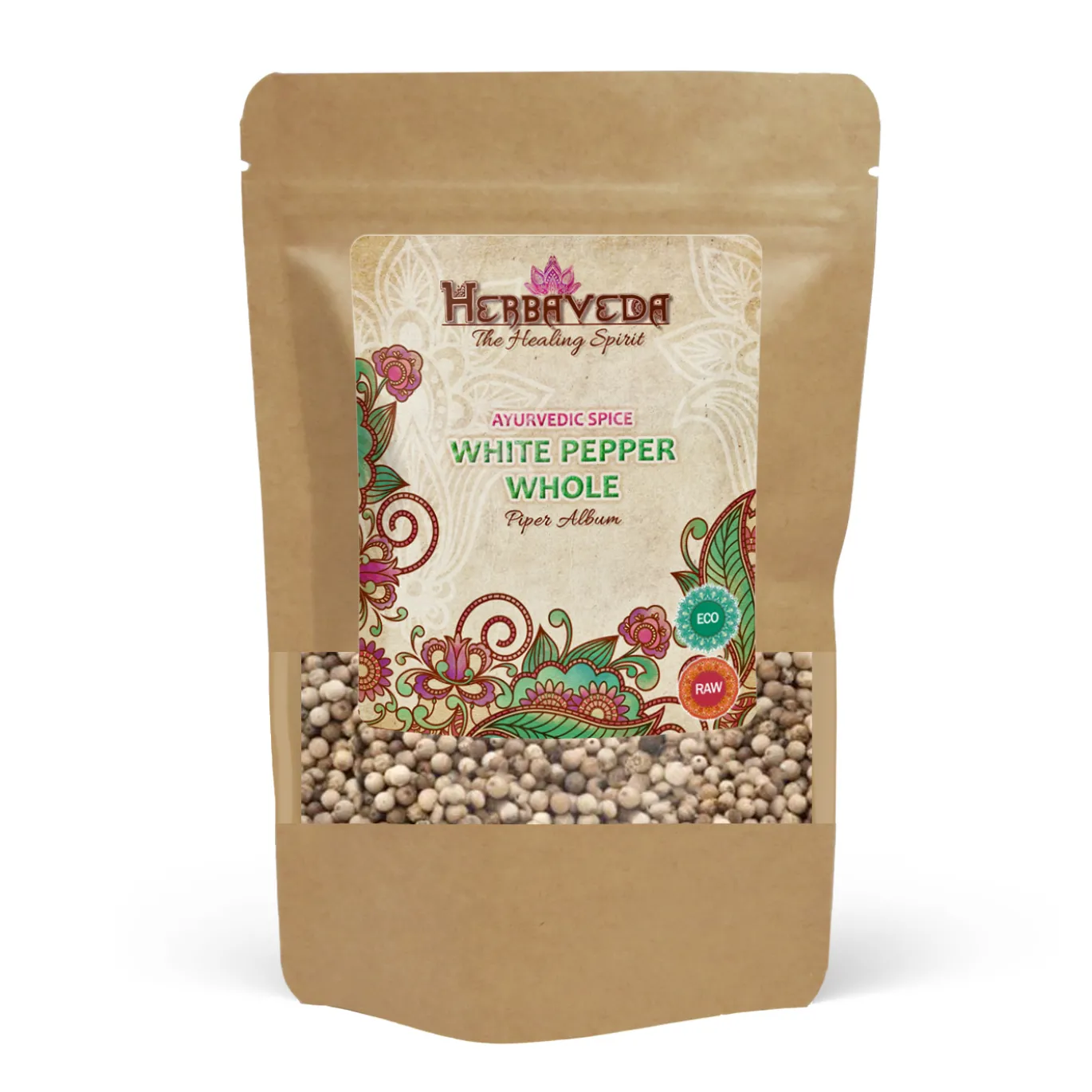 Vitpeppar Hel EKO 100g