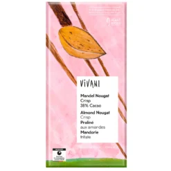 Vivani Almond Nougat Crisp 38% EKO 80g